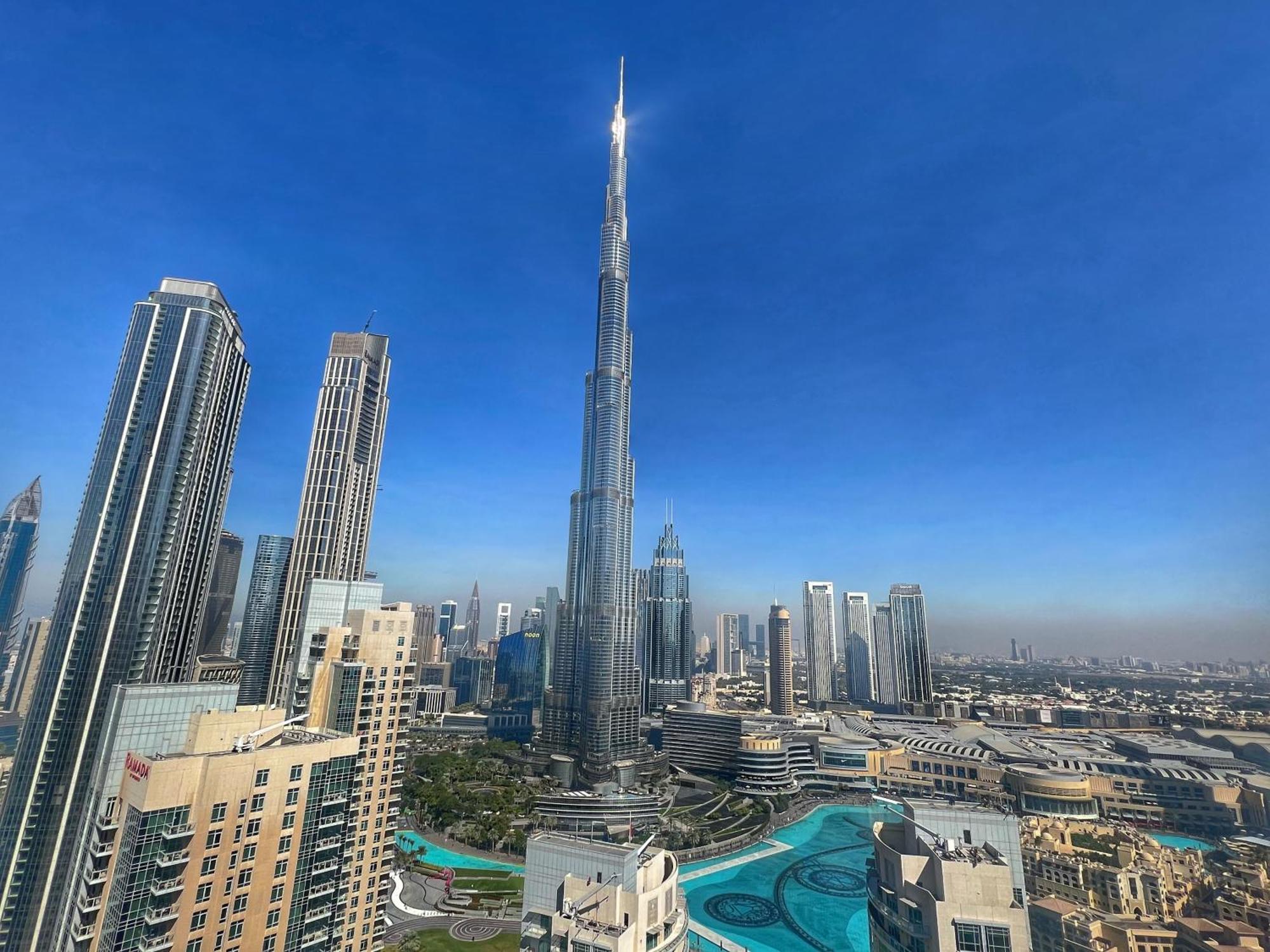 Prestige Living 2Br With Full Burj Khalifa And Fountain View By Auberge Dubai Exterior foto
