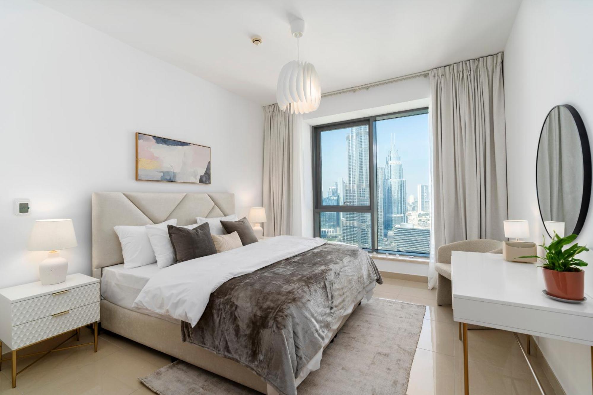 Prestige Living 2Br With Full Burj Khalifa And Fountain View By Auberge Dubai Exterior foto